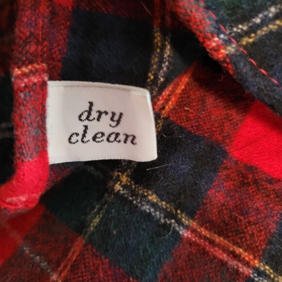 Pendleton Field Shirt Plaid Virgin Wool Button Up Red Green Size M Vintage - Picture 6 of 6